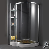 Душевое ограждение Appollo TS-685 с деревянной решеткой